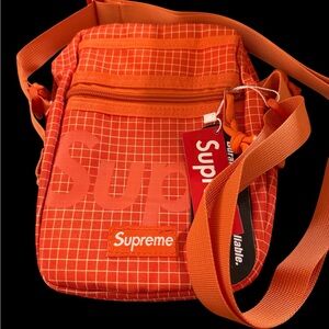 Supreme Orange Unisex Crossbody Bag